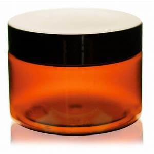 4oz Amber Plastic Jars