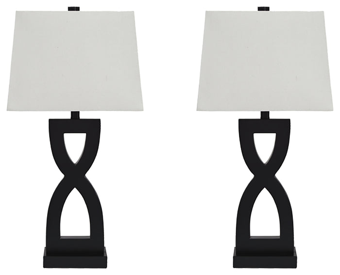 Amasai L243144 Black Poly Table Lamp 2CN
