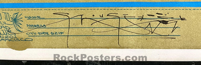 AUCTION - AOR 2.192 - Grateful Dead - Stanley Mouse Signed - 1967 Poster - Grateful Dead Fan Club - Near Mint