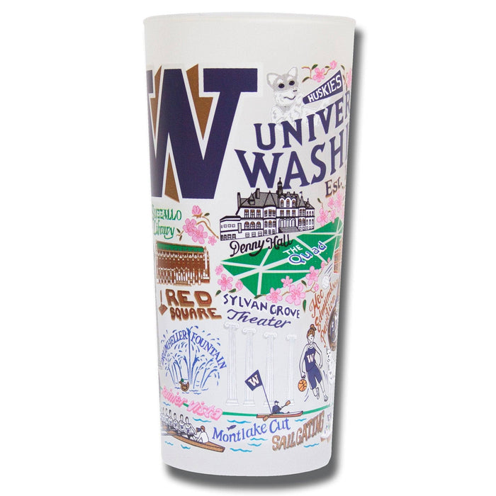 Catstudio- Washington, University of Collegiate Drinking Glass - Pine & Moss