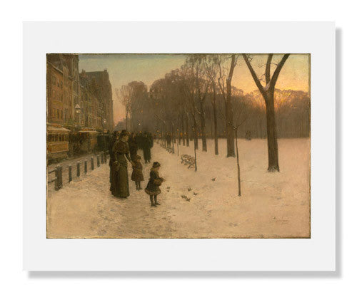 MFA Prints archival replica print of Childe Hassam, Boston Common at Twilight from the Museum of Fine Arts, Boston collection.