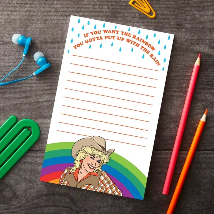 Dolly Cowgirl Rainbow Stationery