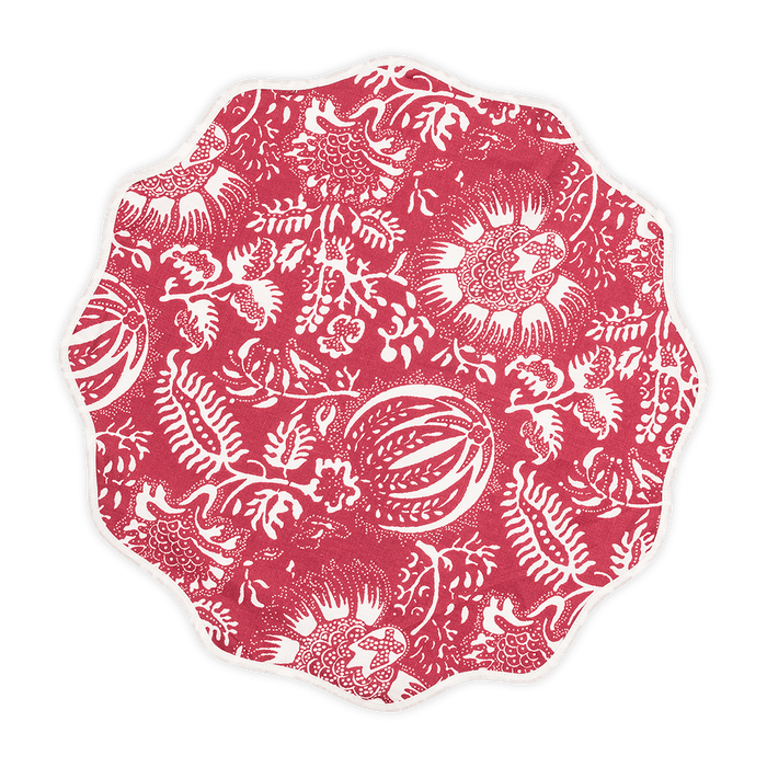 Scarlet / Circle Placemat - Set of 4