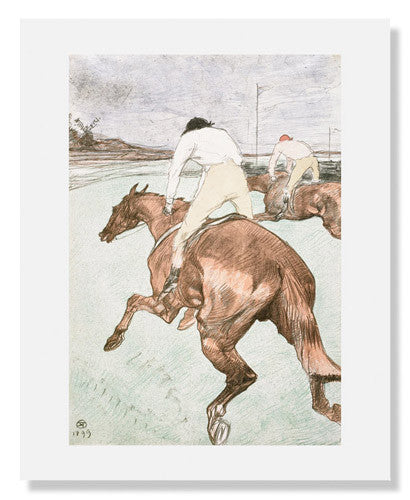 MFA Prints archival replica print of Henri de Toulouse Lautrec, Le Jockey from the Museum of Fine Arts, Boston collection.