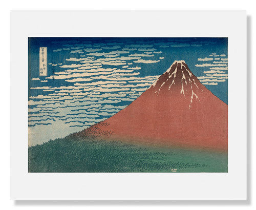 MFA Prints archival replica print of Katsushika Hokusai, Fine Wind, Clear Weather from the Museum of Fine Arts, Boston collection.