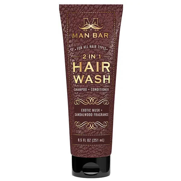 Man Bar 2 in 1 Hair Wash Exotic Musk & Sandalwood
