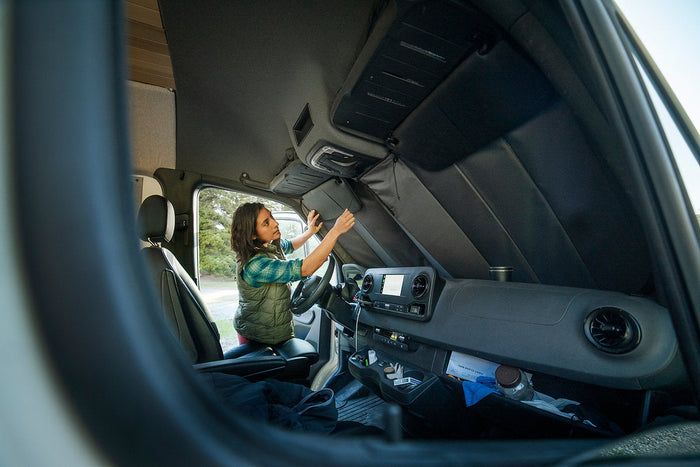 Mercedes Sprinter Reflective Front Windshield Cover