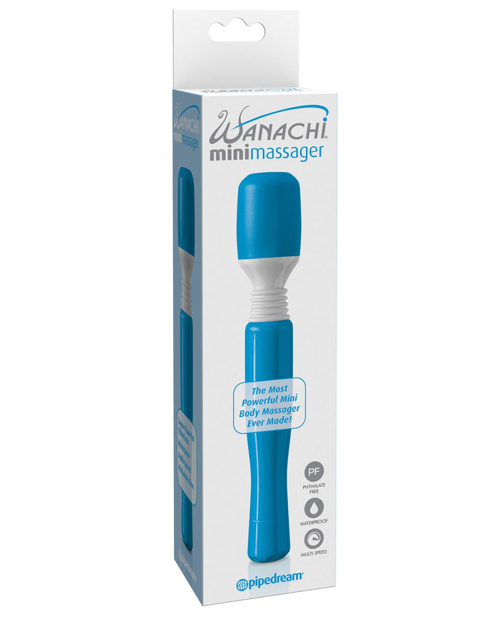 Mini Wanachi Massager Waterproof Blue | WorldCondoms