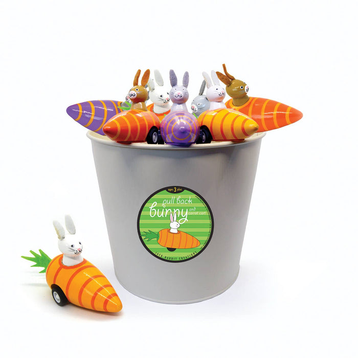 Pull Back Bunny Carrot Racers - Set of 24