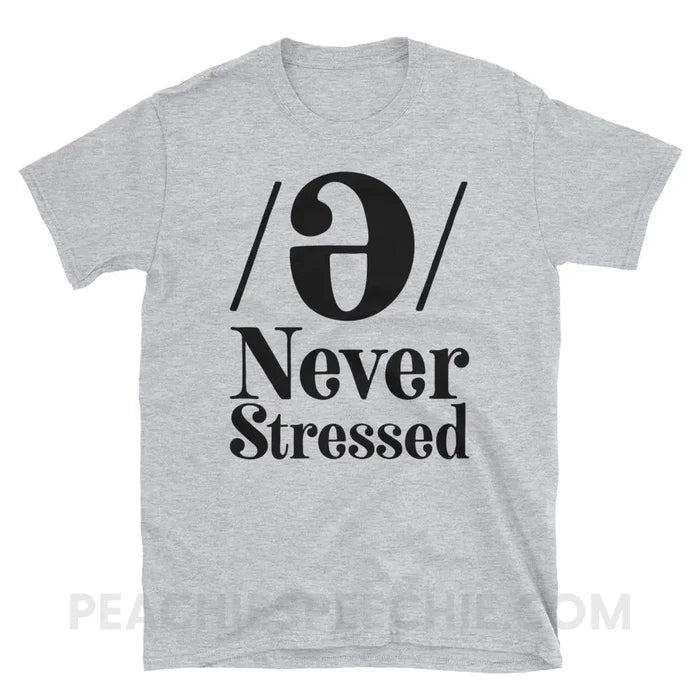 Schwa Classic Tee - Sport Grey / S - T-Shirts & Tops peachiespeechie.com
