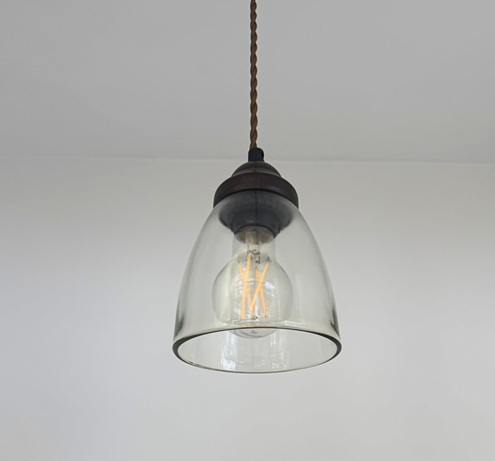 Simple Cottage Clear Glass Pendant - The Lamp Goods