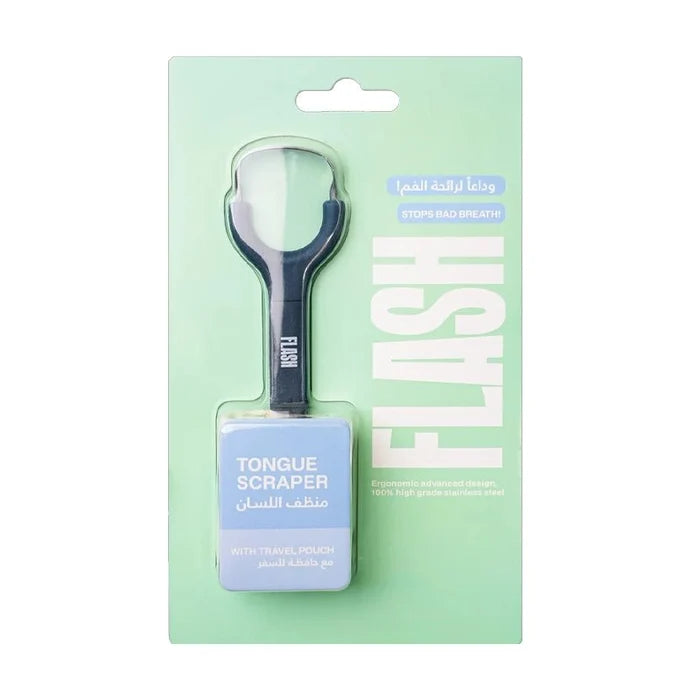 Tongue Scraper with Travel Pouch