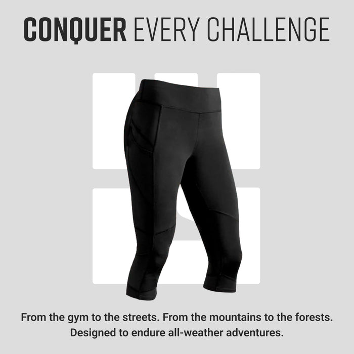 Women's Flex-Fit Compression Capri Leggings