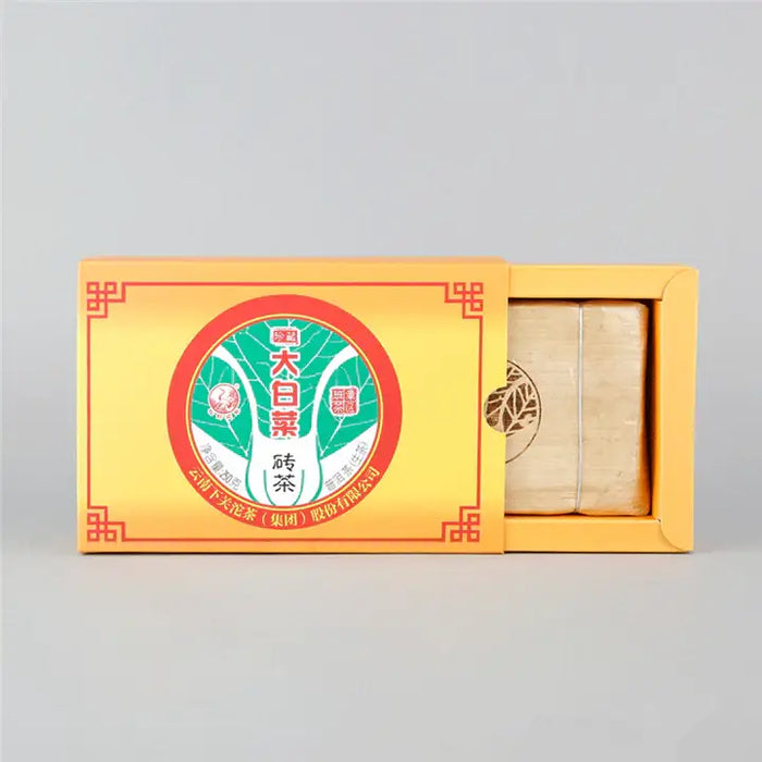 2016 XiaGuan "Da Bai Cai" (Big Cabbage) Brick 250g Puerh Raw Tea Sheng Cha - King Tea Mall