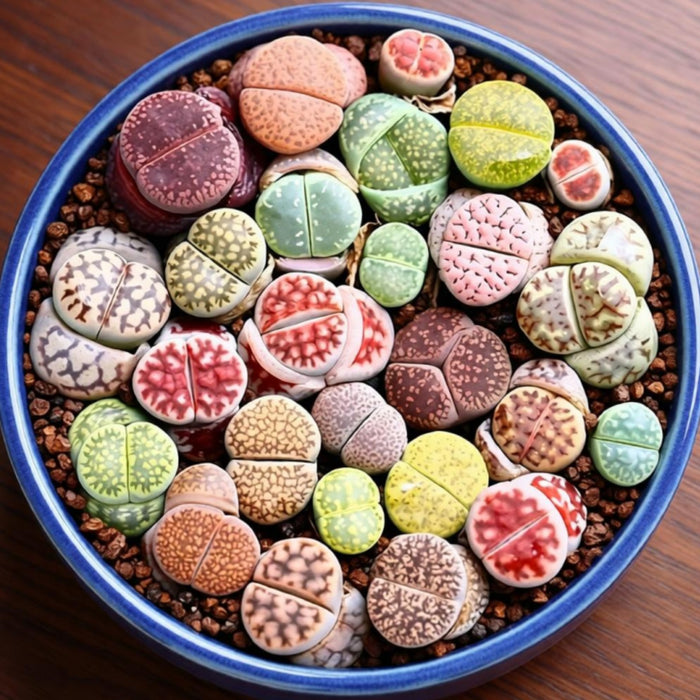 3 Assorted Lithops in 2" Pot Set