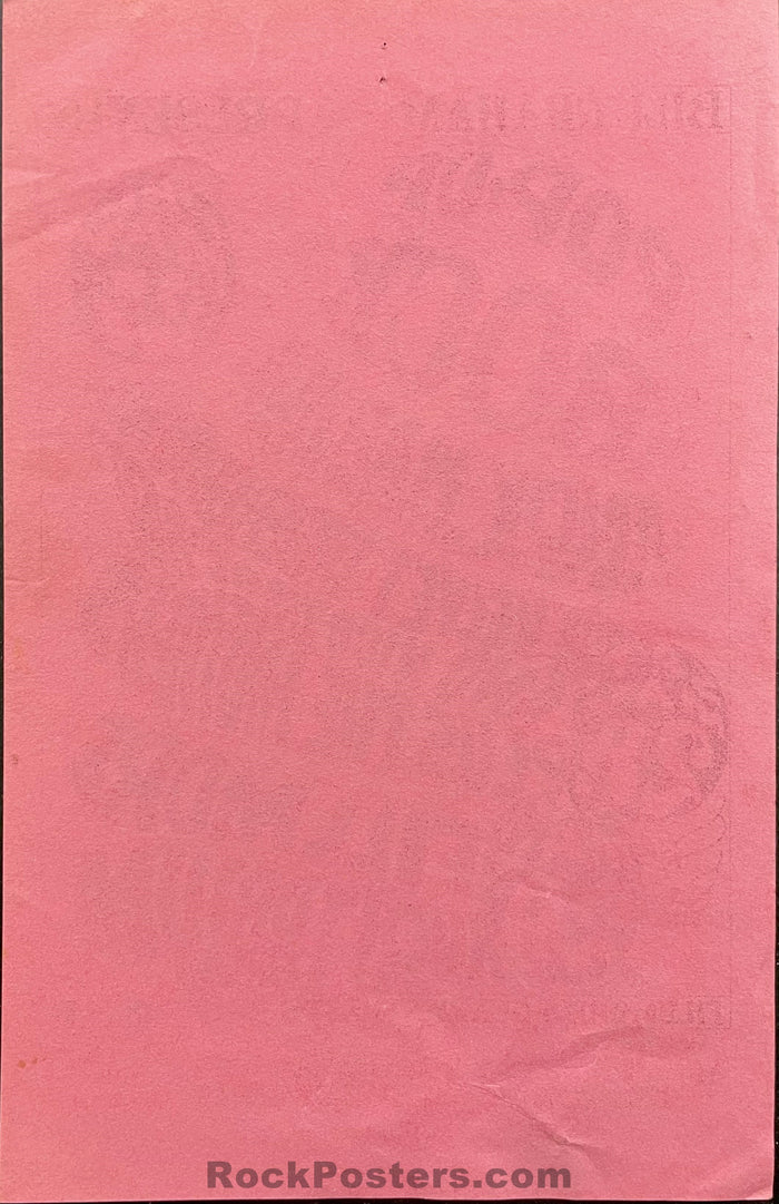 AUCTION - BG-8  - Andy Warhol Velvet Underground - 1966 Handbill - Fillmore Auditorium  - Excellent
