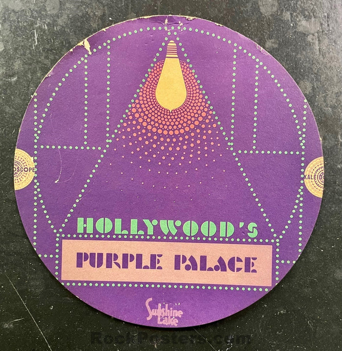 AUCTION - Love Sly & Family Stone - Round 1968 Postcard - Kaleidoscope Hollywood - Very Good