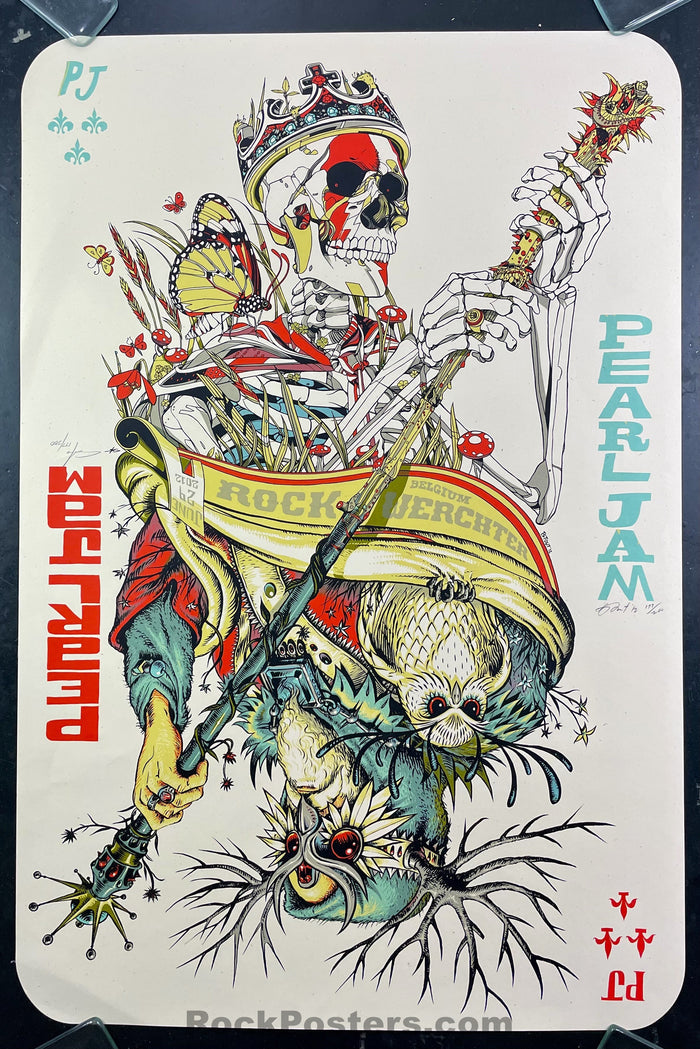 AUCTION - Pearl Jam - Belgium '12 - Tyler Stout/Jeff Soto - Signed & Numbered - Artist Edition Poster - Near Mint Minus