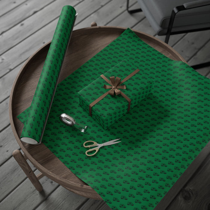 AVC Green Van logo wrapping paper