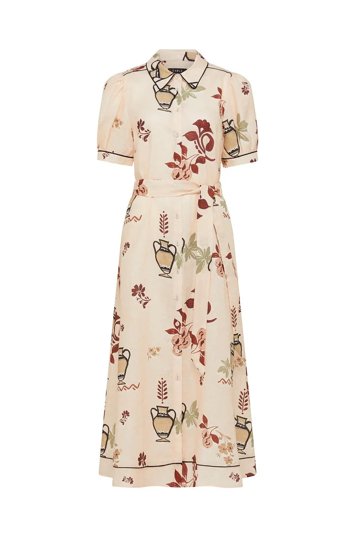 AVONDALE LINEN DRESS | Rustic Garden Print - Darling & Domain