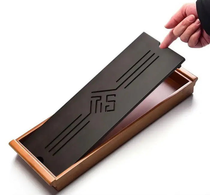 Bamboo Tea Tray 2 Variations wiht Water Tank - photo 3