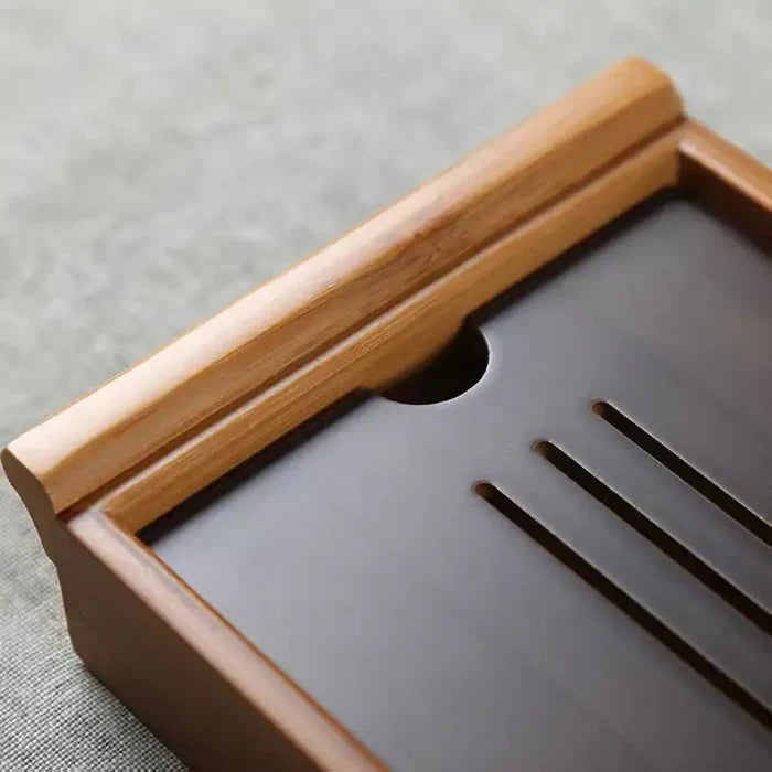 Bamboo Tea Tray 2 Variations wiht Water Tank - photo 4