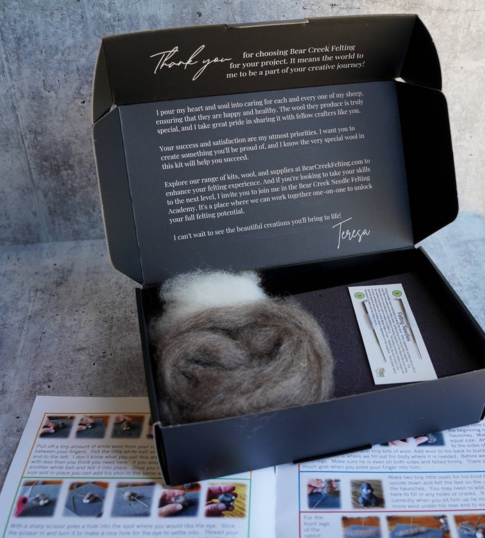 Bear Creek Felting | Rabbit Needle Felting Kit