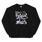 Believe in Magic Sweatshirt Blue and Gray Scarf House Wizard and Witch Adult Unisex Sweatshirt
