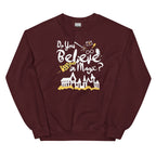 Believe in Magic Sweatshirt Yellow and Black Scarf House Wizard and Witch Adult Unisex Sweatshirt