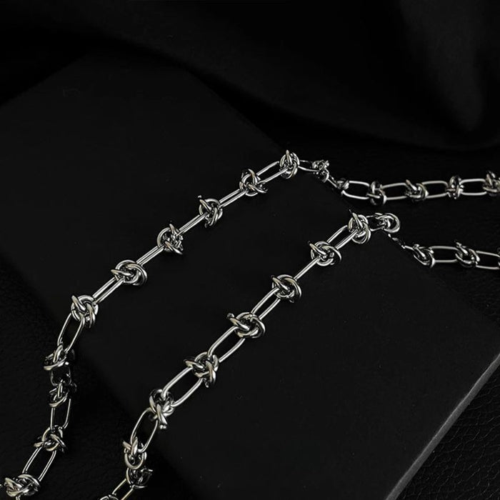 Bike Chain Necklace & Bracelet Set