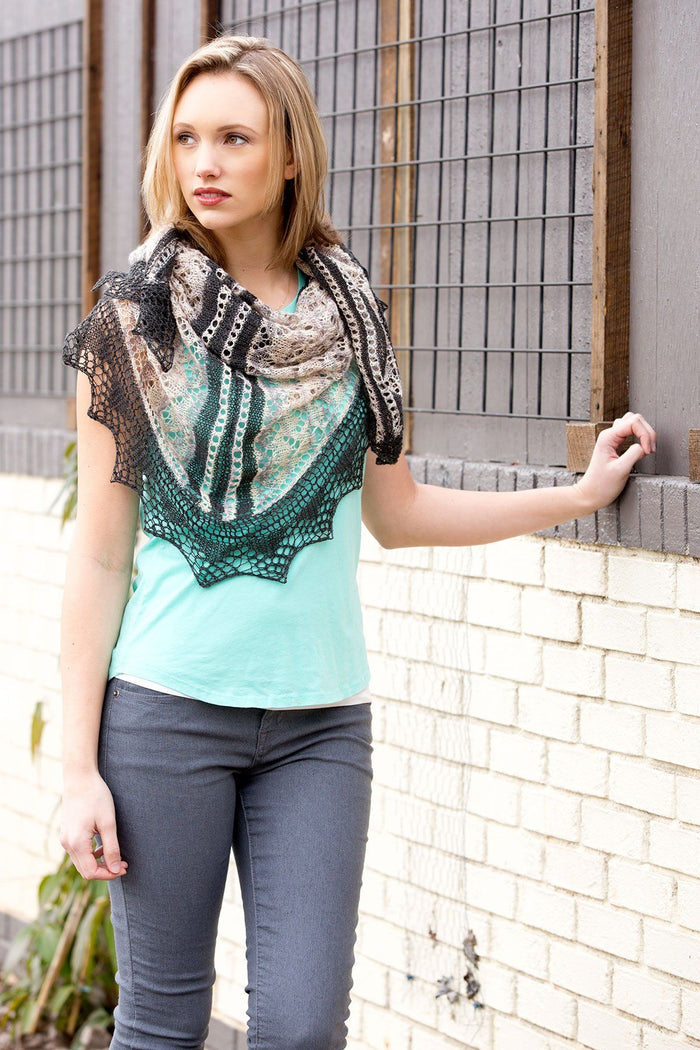 Bisected Shawl Pattern Fibra Natura