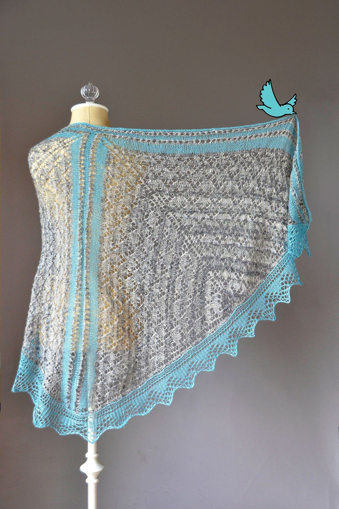 Bisected Shawl Pattern Fibra Natura