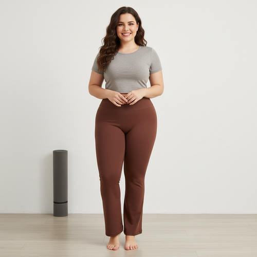 Buttery Soft High-Waisted Flare Yoga Pants - Adaptive Fit Bootcut Leggings