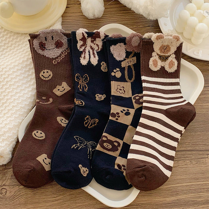 Cartoon Bear Socks