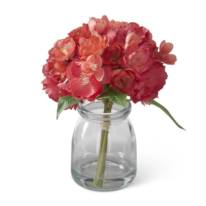 Cherry Blossom Premade in Glass Vase w/Faux Water