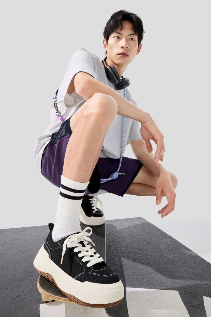 CozyCanvas - Men's Soft Thick Sole Sneakers