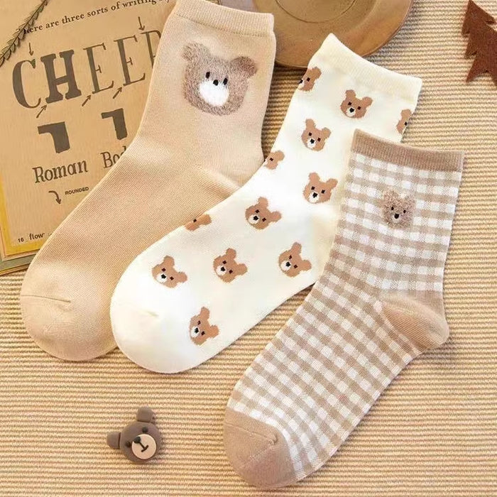 Cute Cartoon Bear Socks