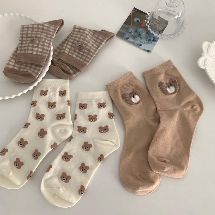 Cute Cartoon Bear Socks