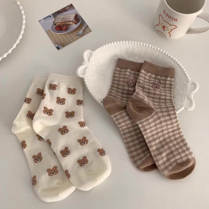 Cute Cartoon Bear Socks