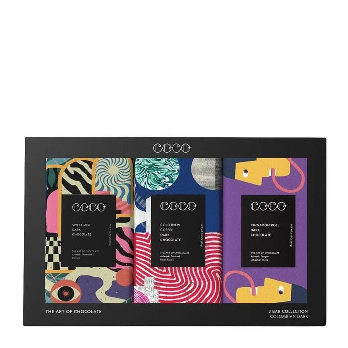 Dark Chocolate Collection Gift Set - 3 x 80g