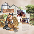 Celebrate all things Kentucky, equestrian, horse racing, and bourbon with this beautiful watercolor Derby Days digital scrapbooking bundle by Lucky Girl Creative digital art. Great for horse racing, bourbon tours and tasting, Kentucky Derby parties, equestrian events, and vacations to Kentucky. This bundle includes watercolor embellishments, jockey silks, clusters, pretty papers, and Edge to Edge Easy Masks.