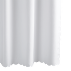 Diamond Pique Scallop Shower Curtain