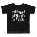Everyone Deserves A Voice Toddler Shirt - Black / 2T - Youth & Baby peachiespeechie.com