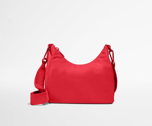 Featherlight Duo Crossbody in Cherry Red