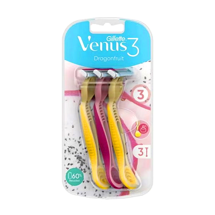GILLETTE VENUS 3 DRAGONFRUIT X3 RASOI
