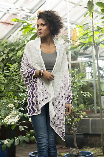 Gradiate Shawl Pattern Fibra Natura