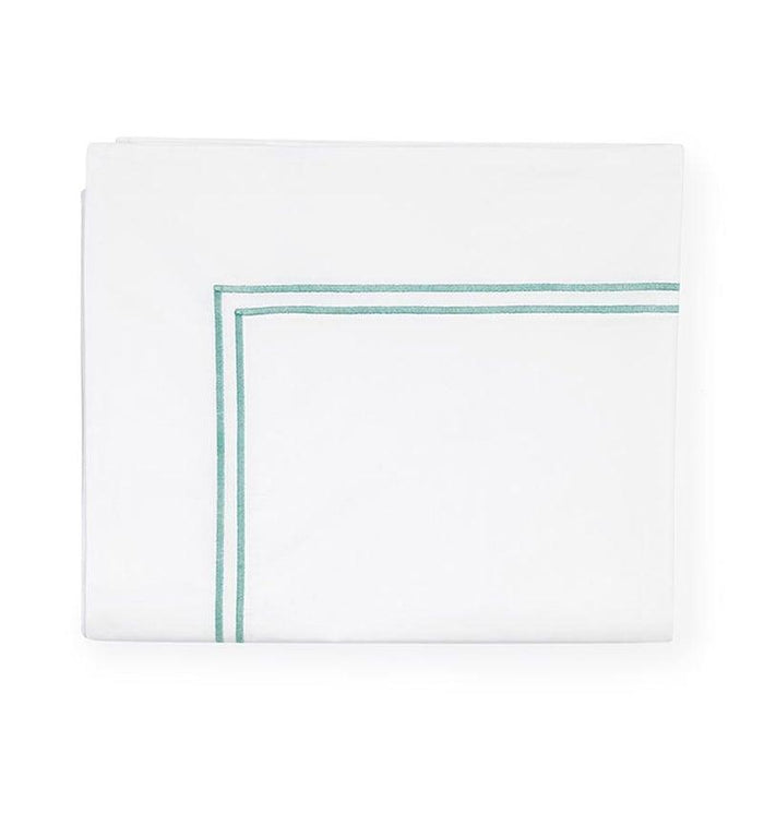 White/Aqua / Grande Hotel Duvet Cover Twin