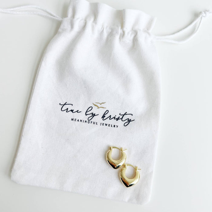 Heartthrob Hoops Earrings Gold Filled
