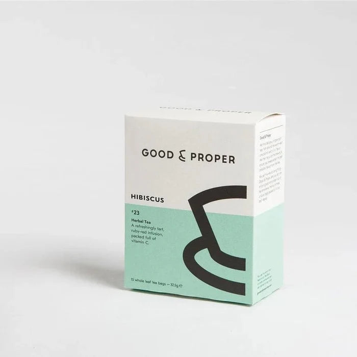 GOOD & PROPER TEA Hibiscus Caffeine - free Herbal Tea - 15bags - Waha Lifestyle