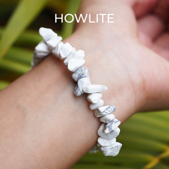 Howlite Chips Bracelet – Calm Your Mind, Embrace Inner Peace